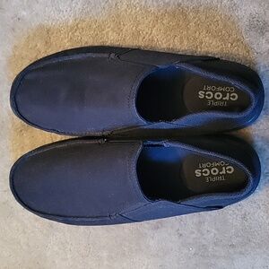 CROCS Men's Black Loafers & Slip-Ons